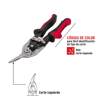 Tijera de aviación corte izquierdo 10