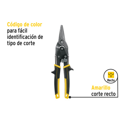 Tijera de aviación corte recto 10