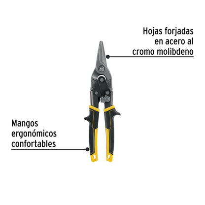Tijera de aviación corte recto 10