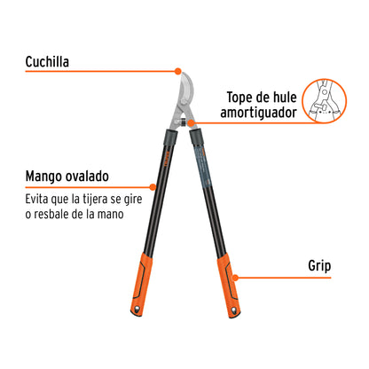 Tijera para ramas Classic con mangos tubulares 70cm