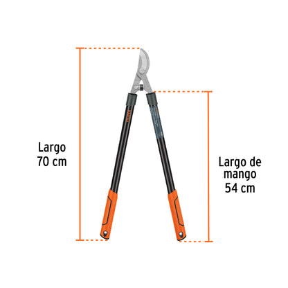 Tijera para ramas Classic con mangos tubulares 70cm