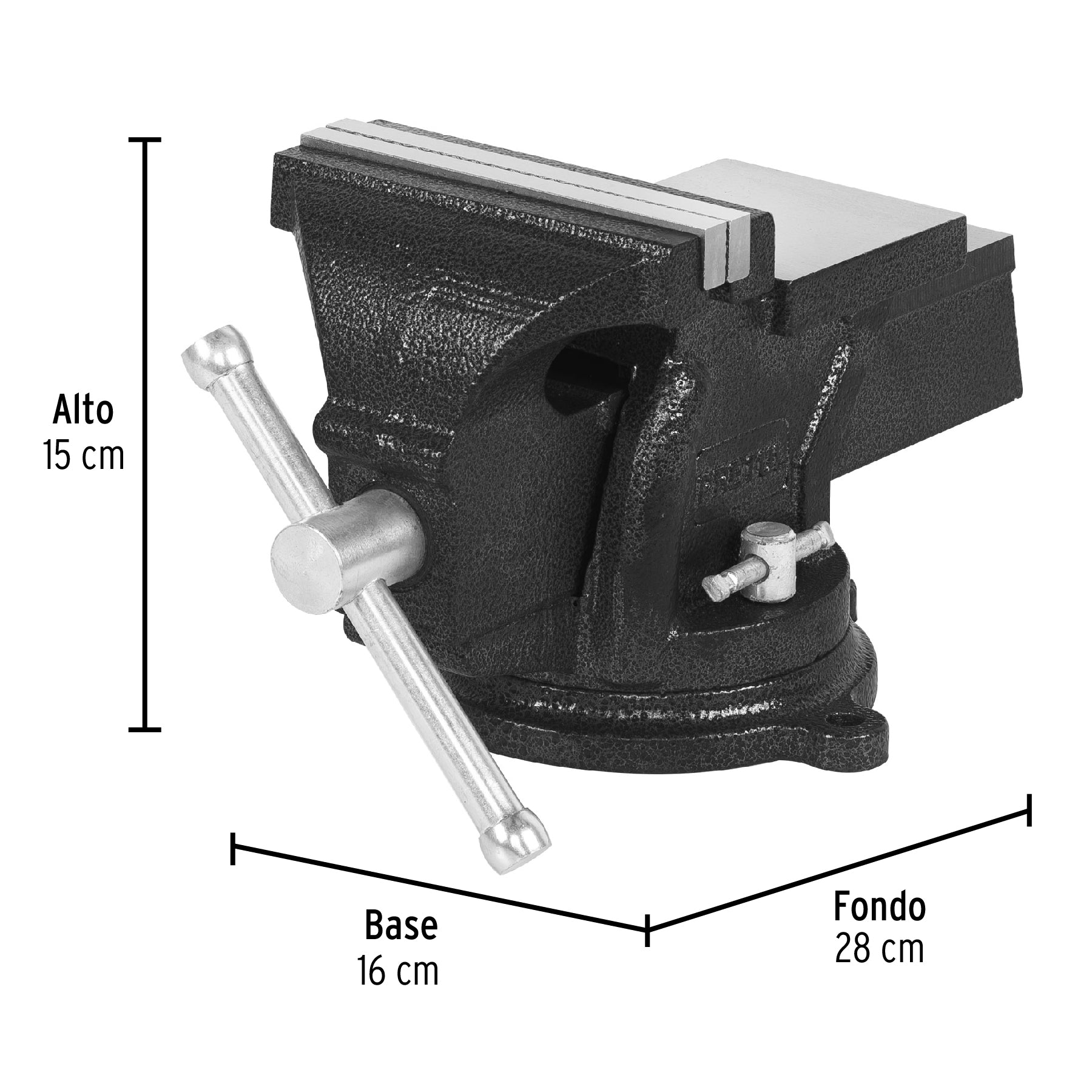 Tornillo de banco 5 pulg de hierro gris - SKU 26042