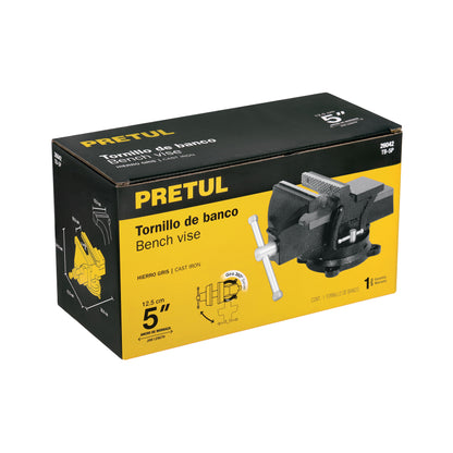 Tornillo de banco 5 pulg de hierro gris - SKU 26042