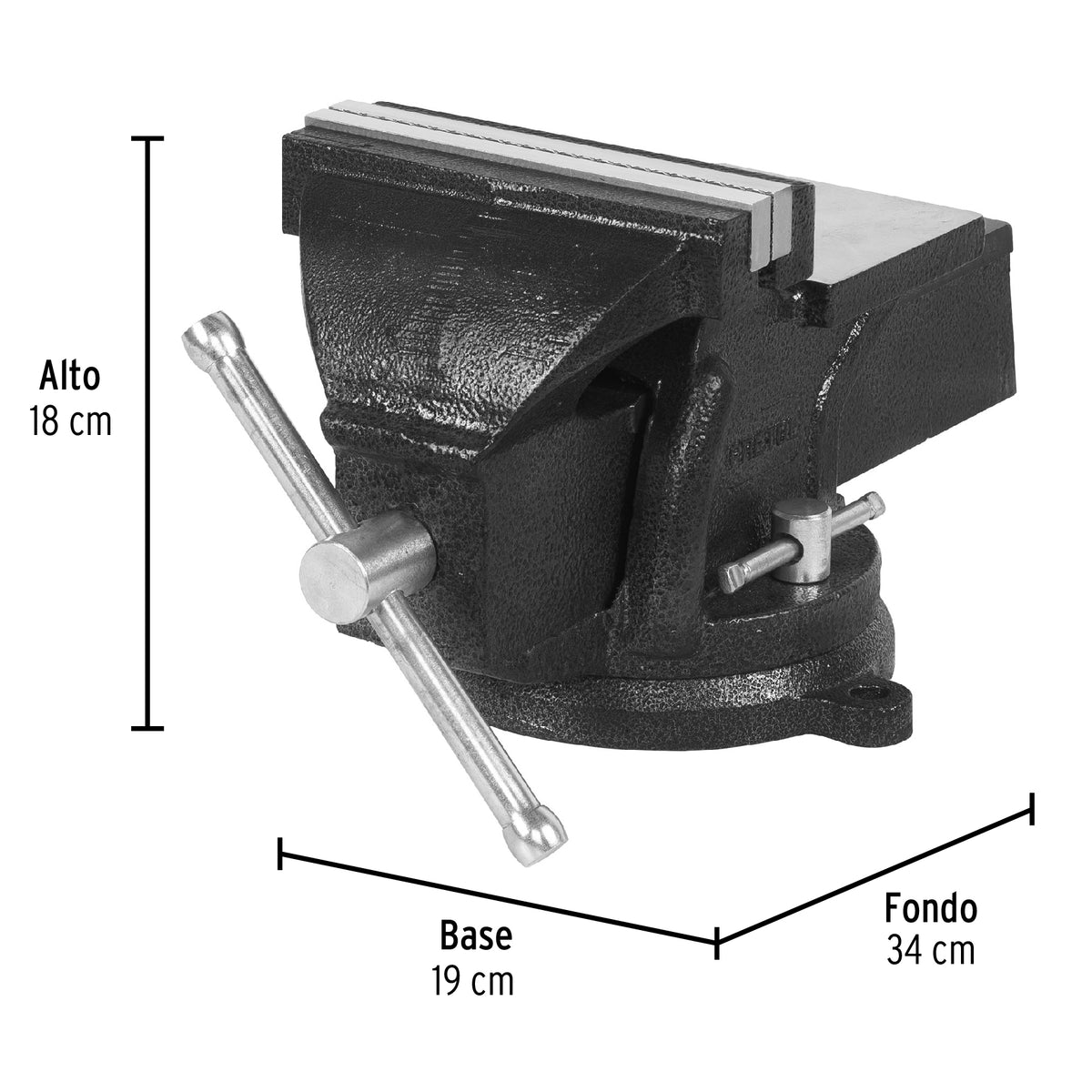Tornillo de banco 6 pulg de hierro gris - SKU 26043