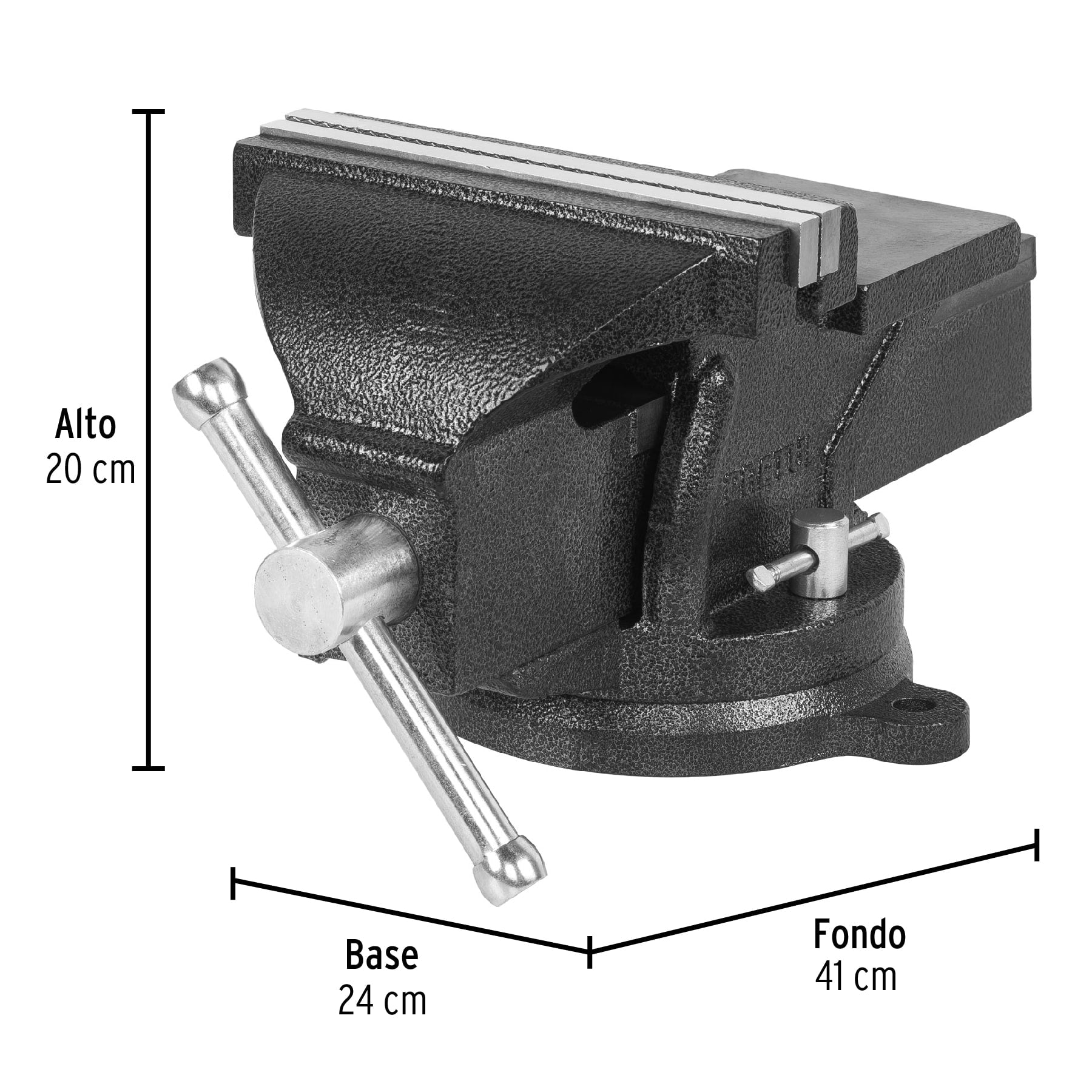 Tornillo de banco 8 pulg de hierro gris - SKU 26044