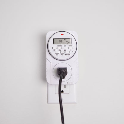 Temporizador digital de 8 eventos de 125 V con pantalla LCD