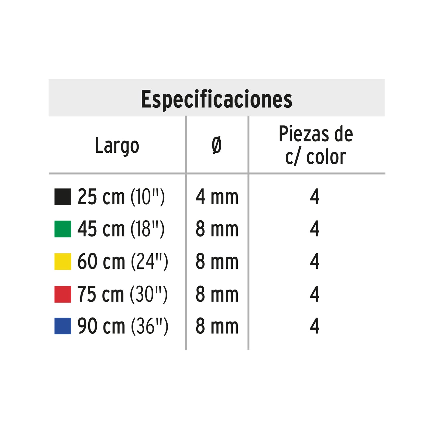 Juego de 20 tensores elásticos