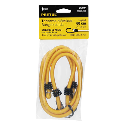 Tensores elásticos amarillos de 60 cm