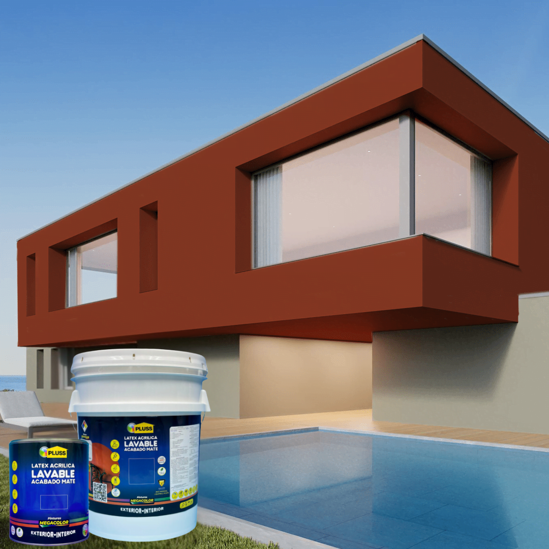 Pintura látex Pluss mate acrílica lavable para interior y exterior