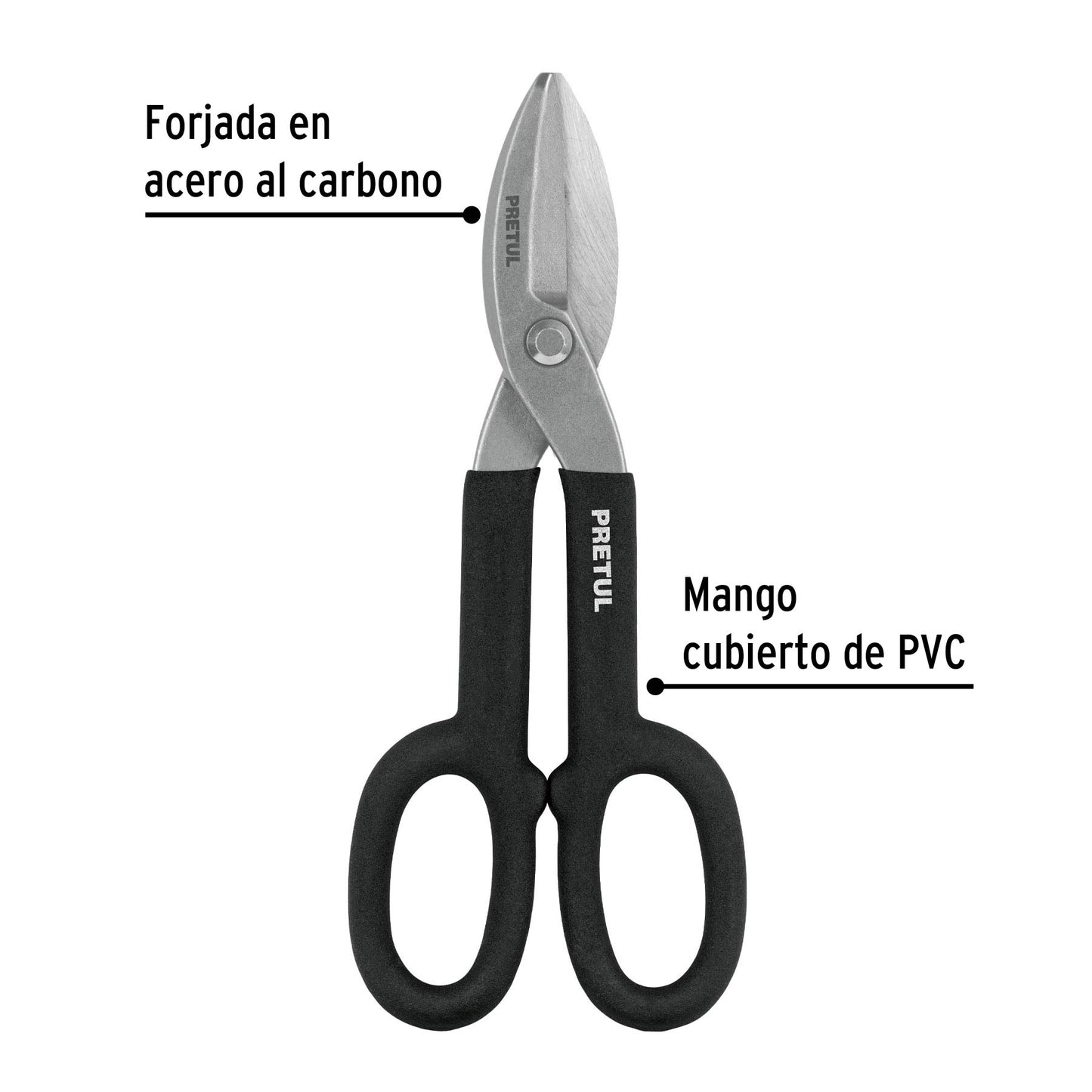 Tijera para hojalatero de acero 10