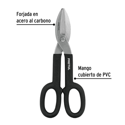Tijera para hojalatero de acero 10