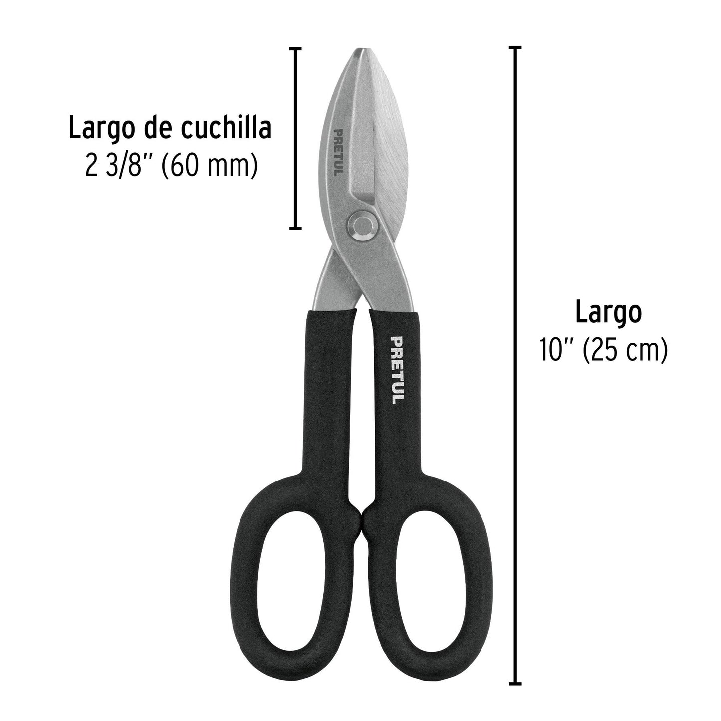 Tijera para hojalatero de acero 10