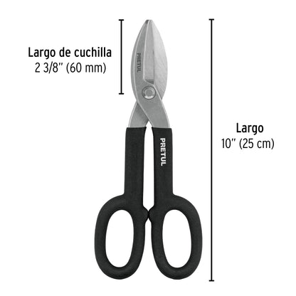 Tijera para hojalatero de acero 10