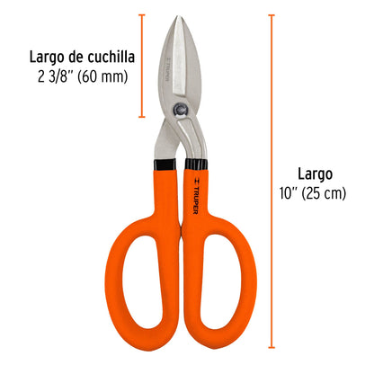 Tijera para hojalatero resistente 10 pulgadas