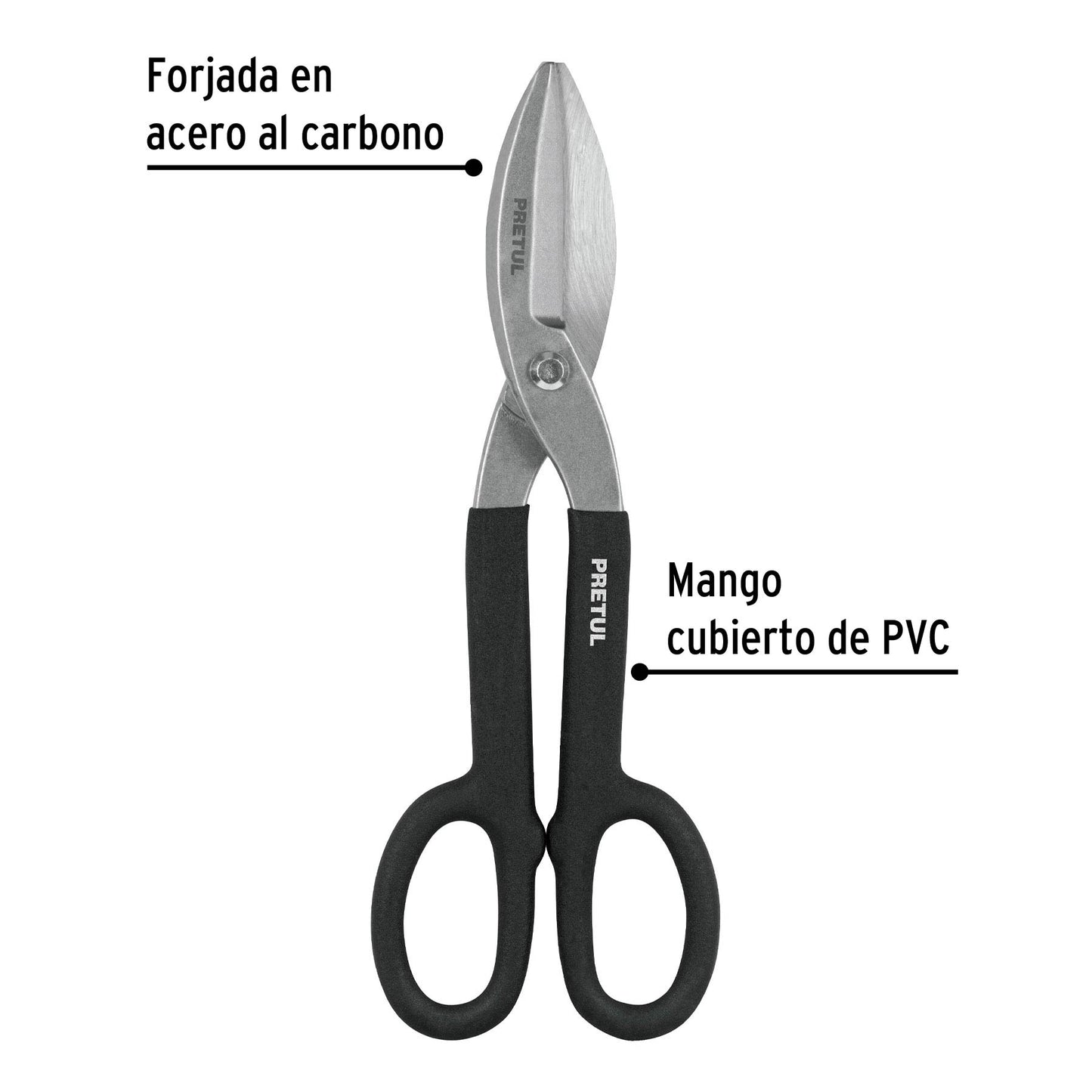 Tijera para hojalatero de acero 12