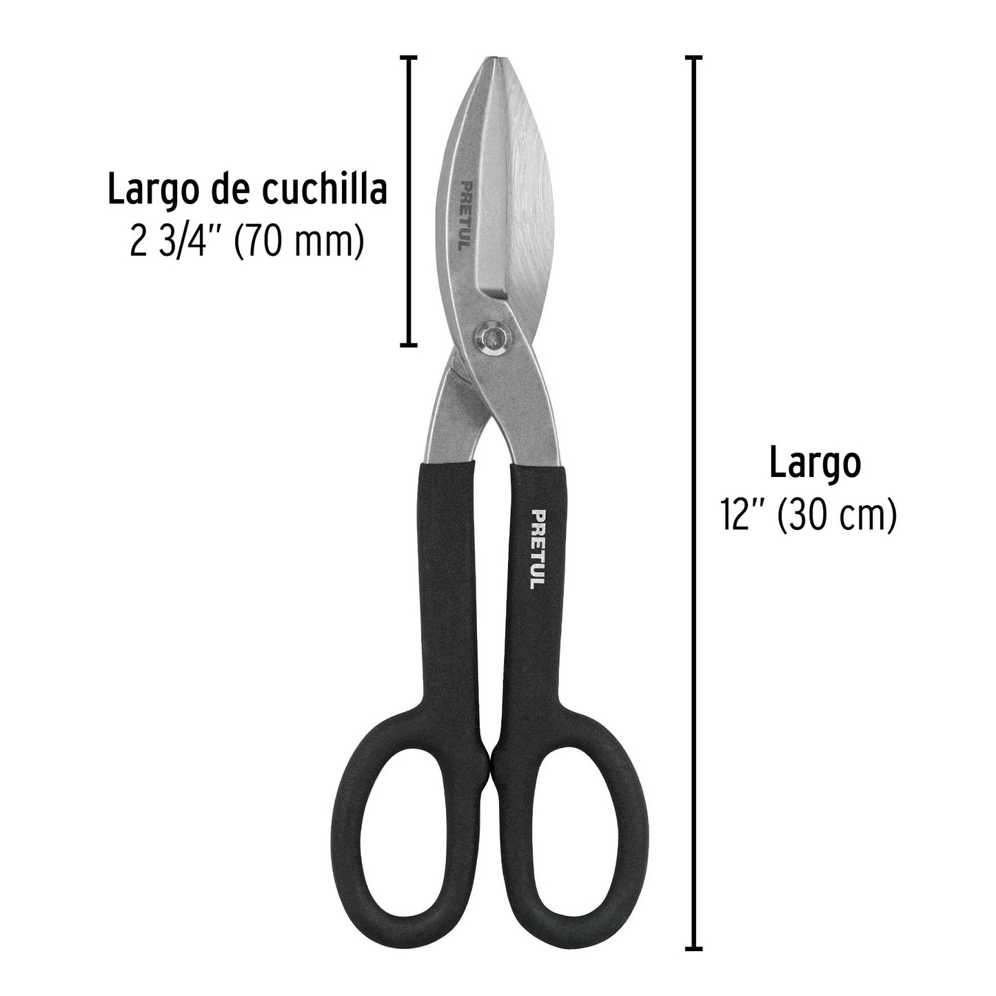 Tijera para hojalatero de acero 12