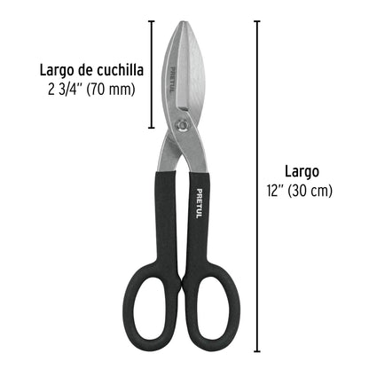 Tijera para hojalatero de acero 12