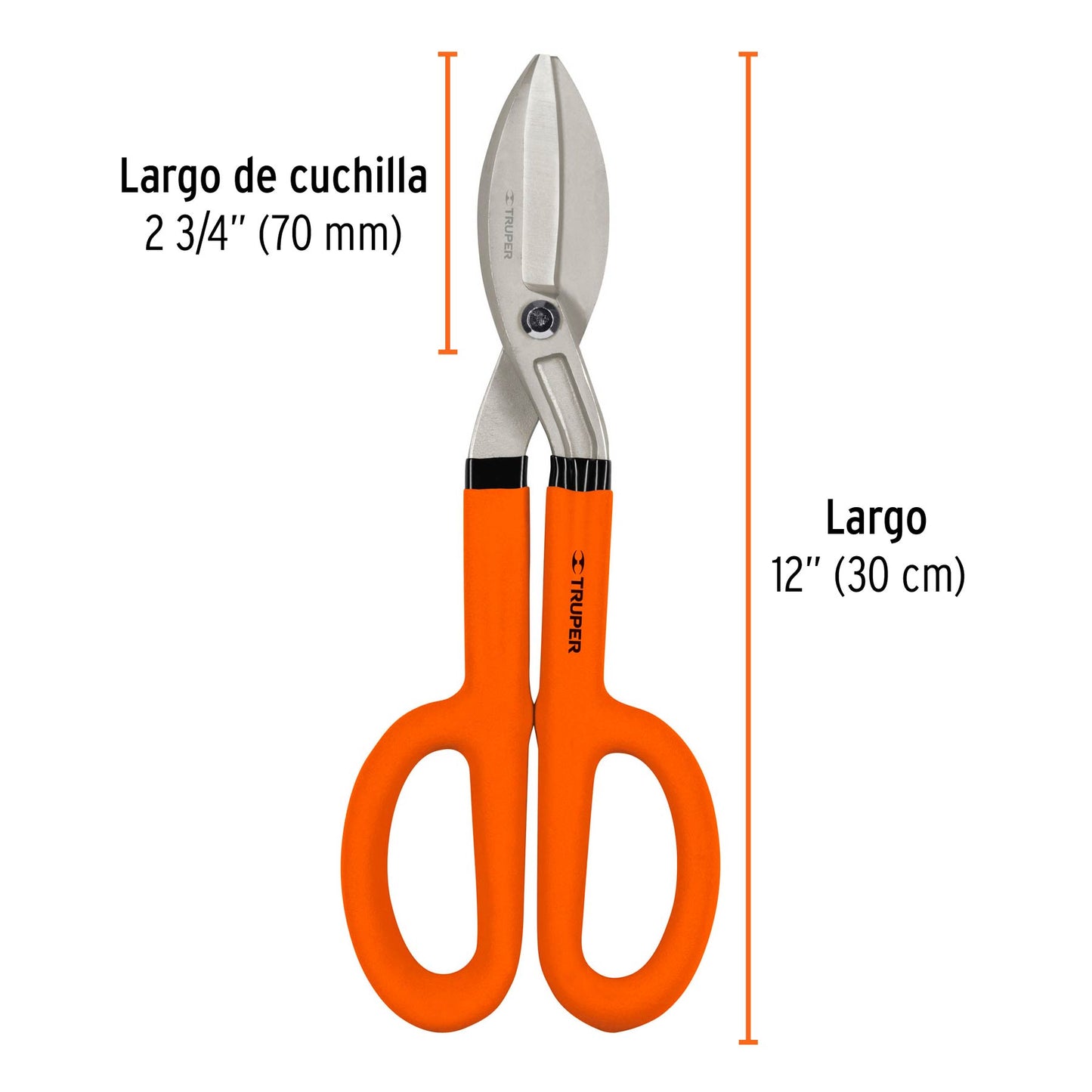 Tijera para hojalatero resistente 12 pulgadas