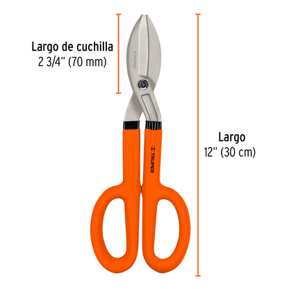 Tijera para hojalatero resistente 12 pulgadas