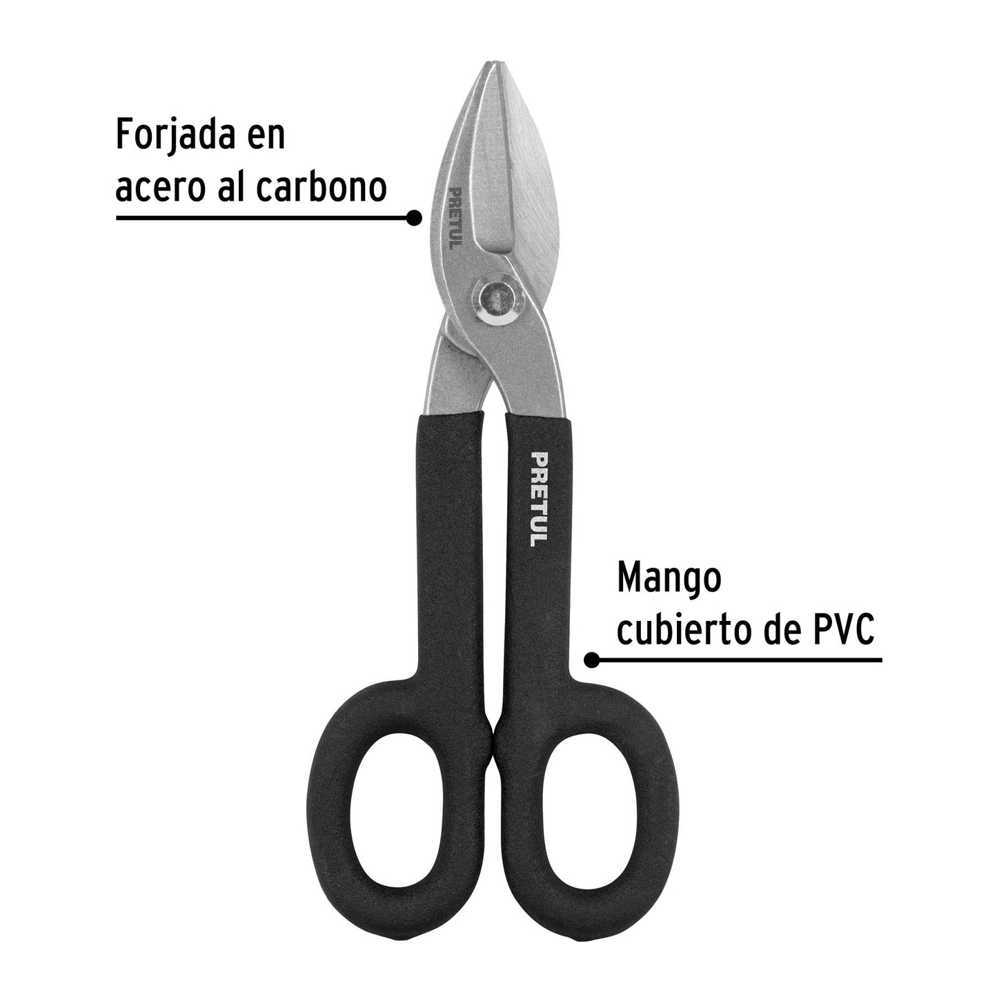 Tijera para hojalatero de acero 8