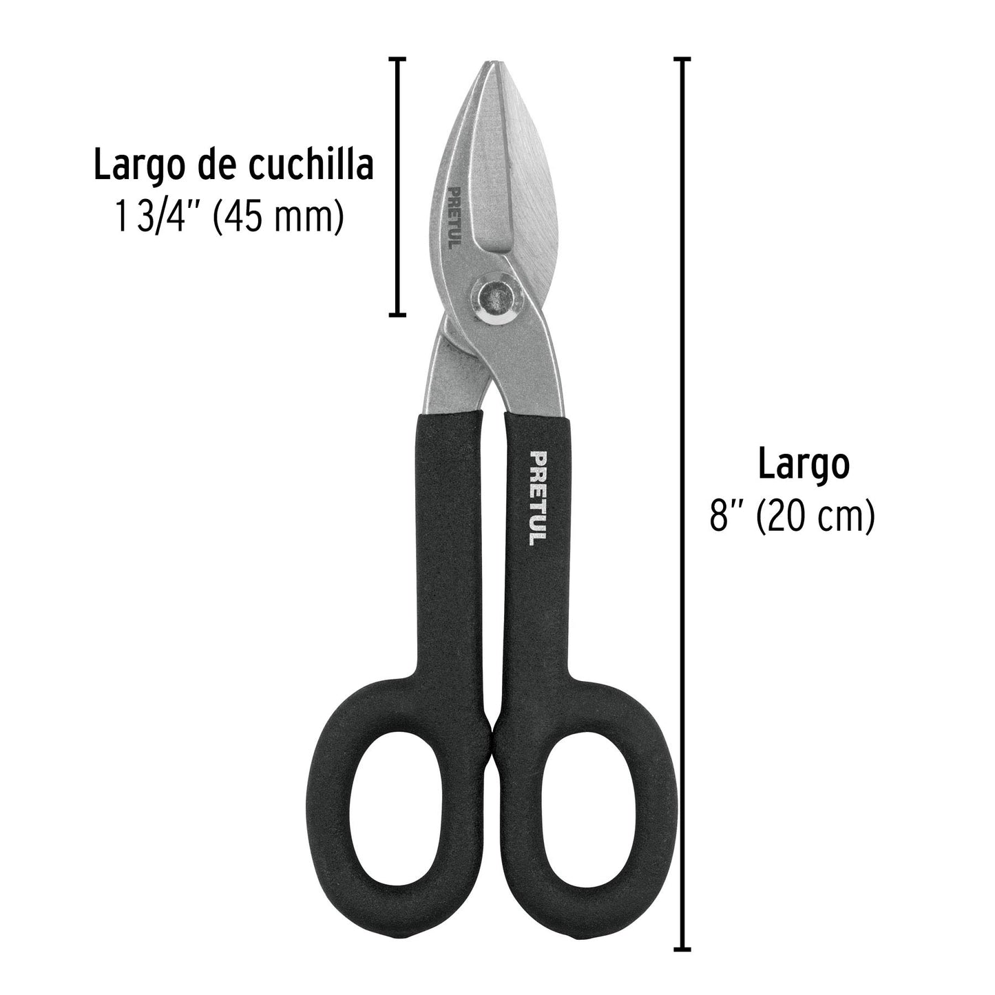 Tijera para hojalatero de acero 8