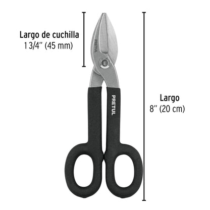Tijera para hojalatero de acero 8