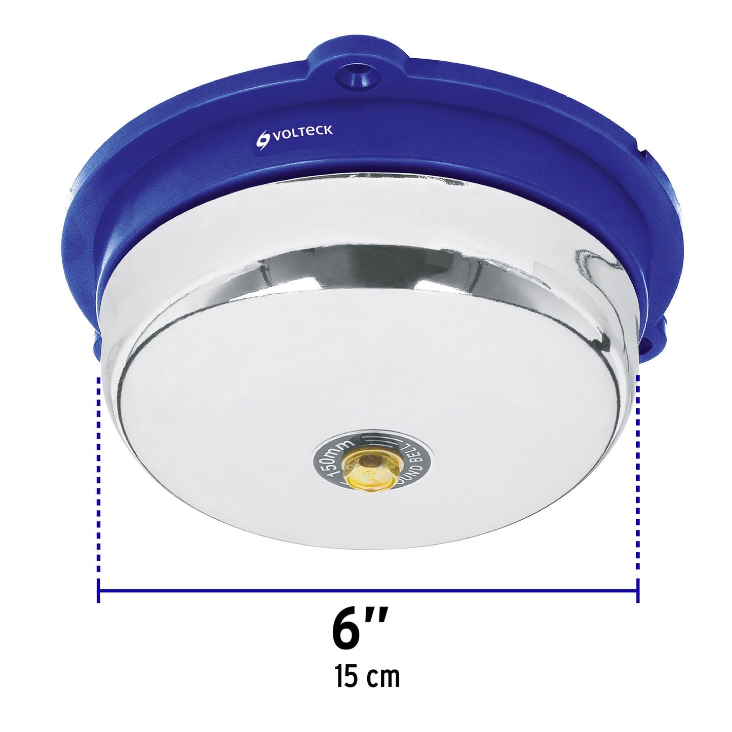 Timbre industrial tipo campana de 6" de 110 V con tono fuerte para alarma