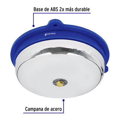 Timbre industrial tipo campana de 8" de 110 V con tono fuerte para alarma