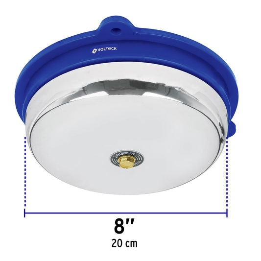 Timbre industrial tipo campana de 8" de 110 V con tono fuerte para alarma