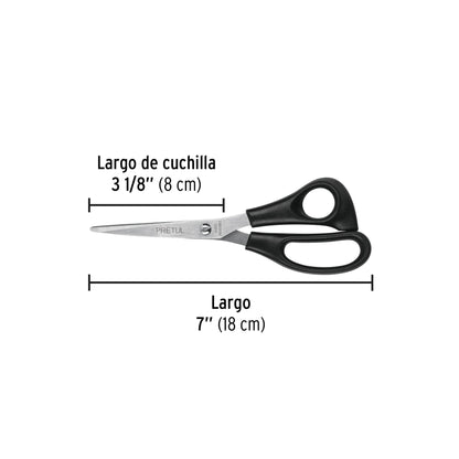 Tijera de acero inoxidable para office 7