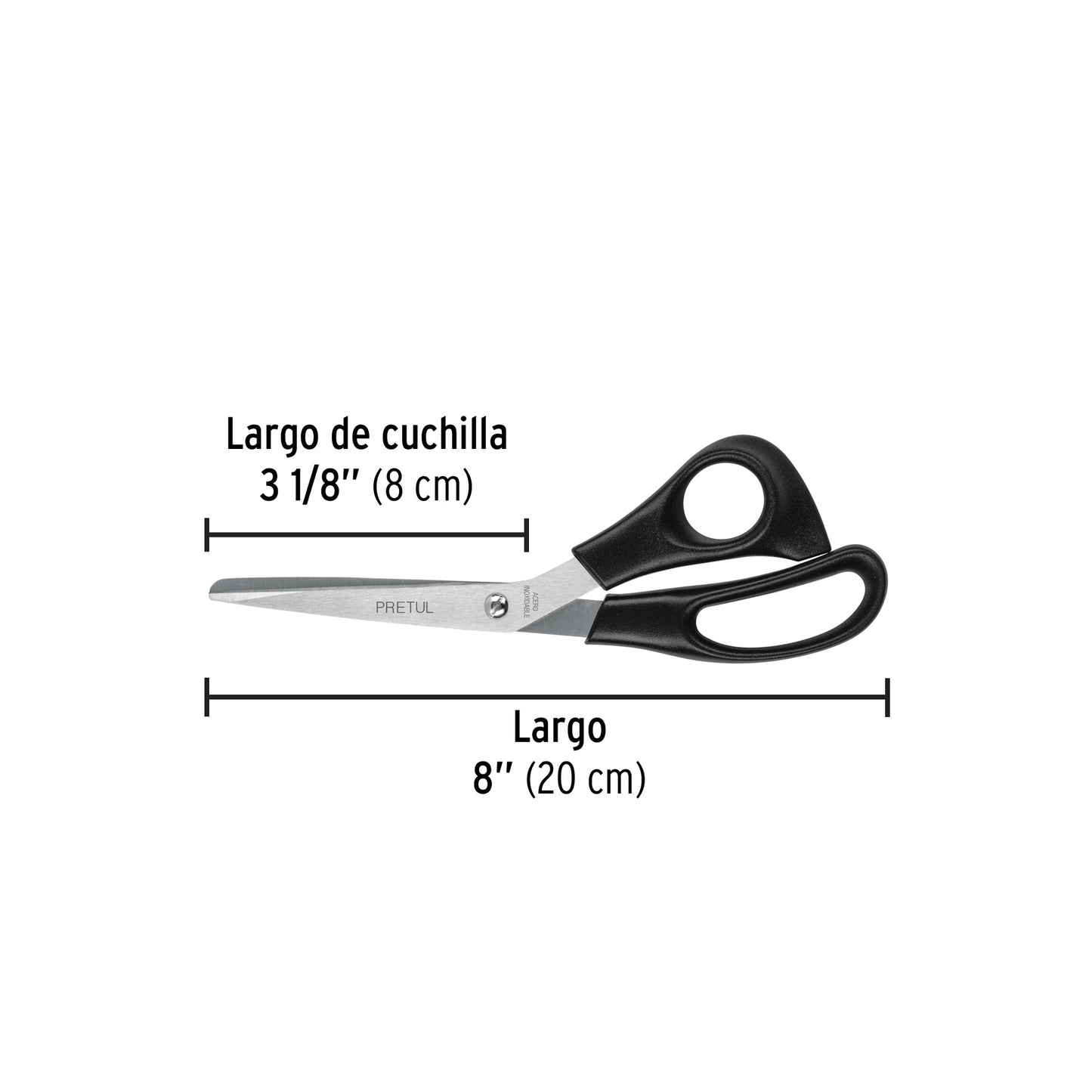 Tijera de acero inoxidable para office 8