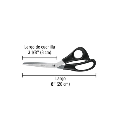 Tijera de acero inoxidable para office 8