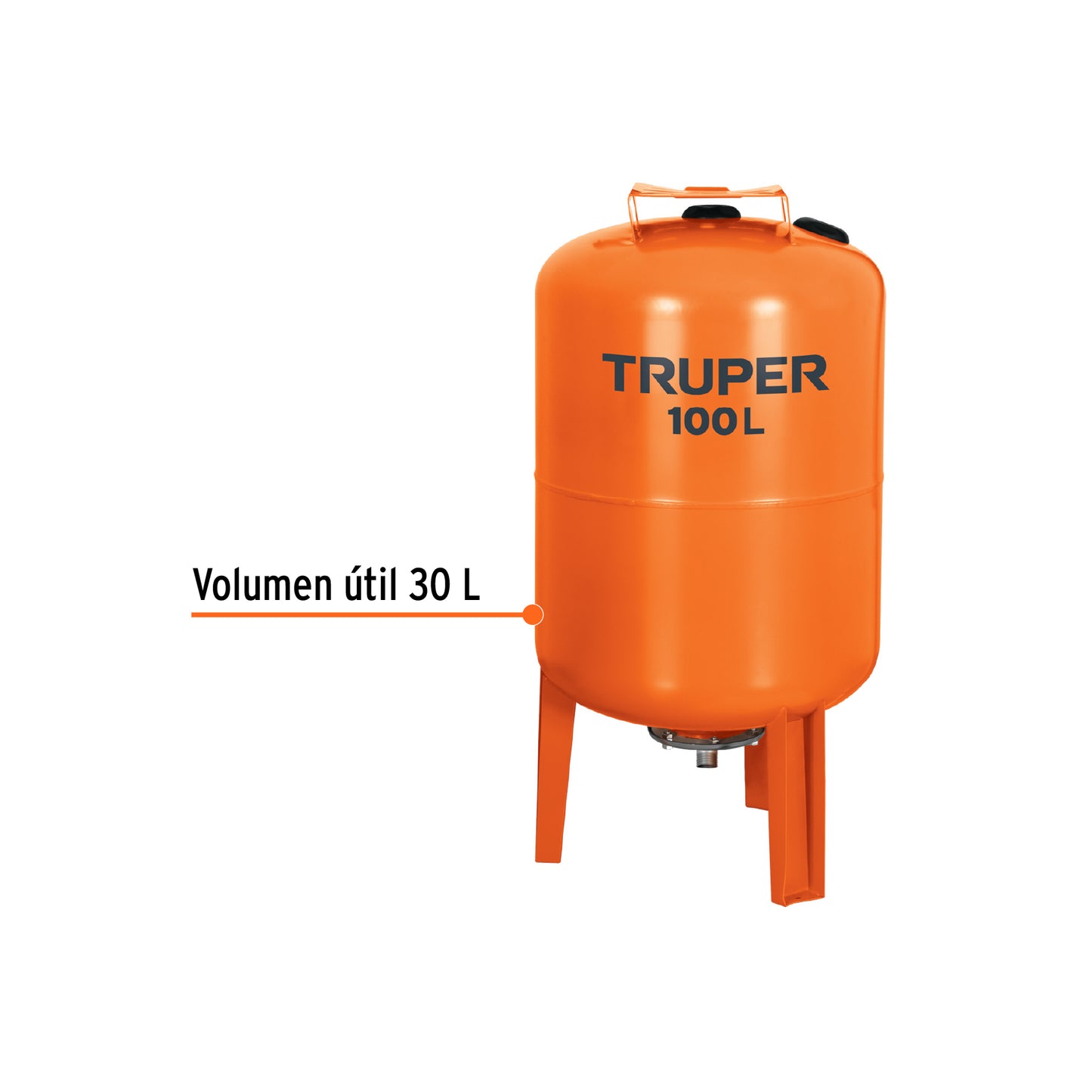 Tanque hidroneumático vertical de 100 litros