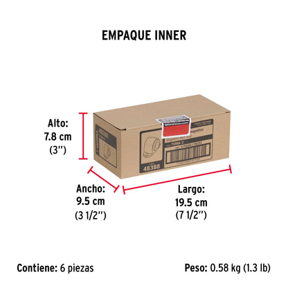Tope para puerta magnético, acabado latón antiguo · vista 7