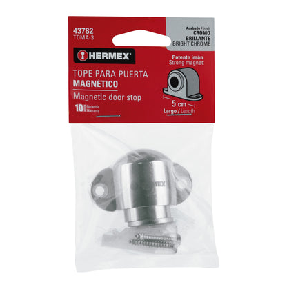 Tope para puerta magnético acabado cromo