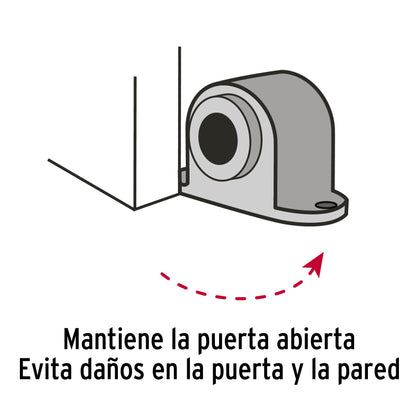 Tope para puerta magnético, acabado negro · vista 4