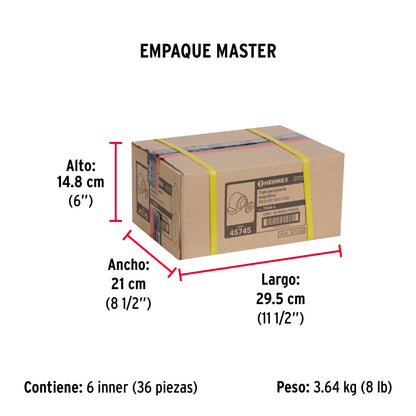 Tope para puerta magnético, acabado negro · vista 6