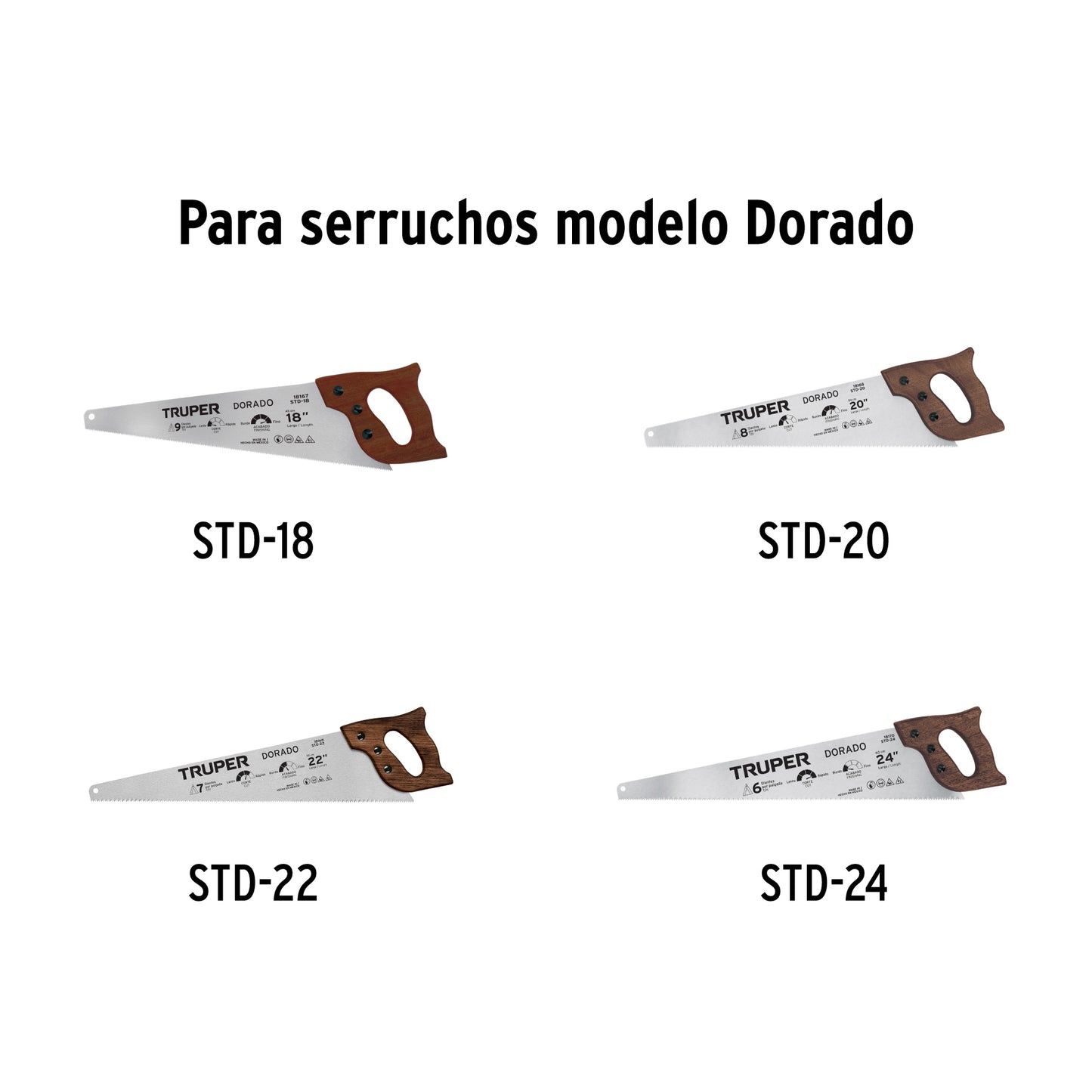 Bolsa c/10 tornillos p/serruchos