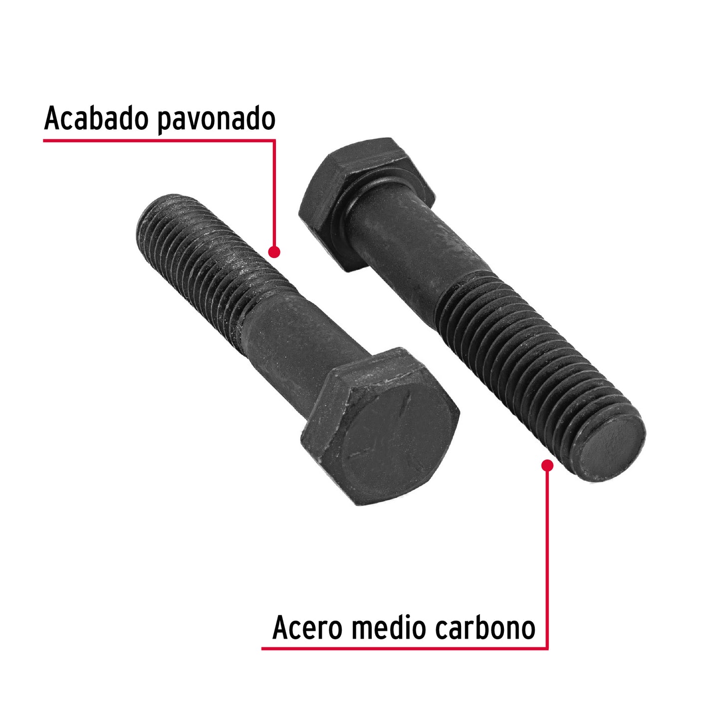 Tornillos grado 5 1/2 x 2-1/2