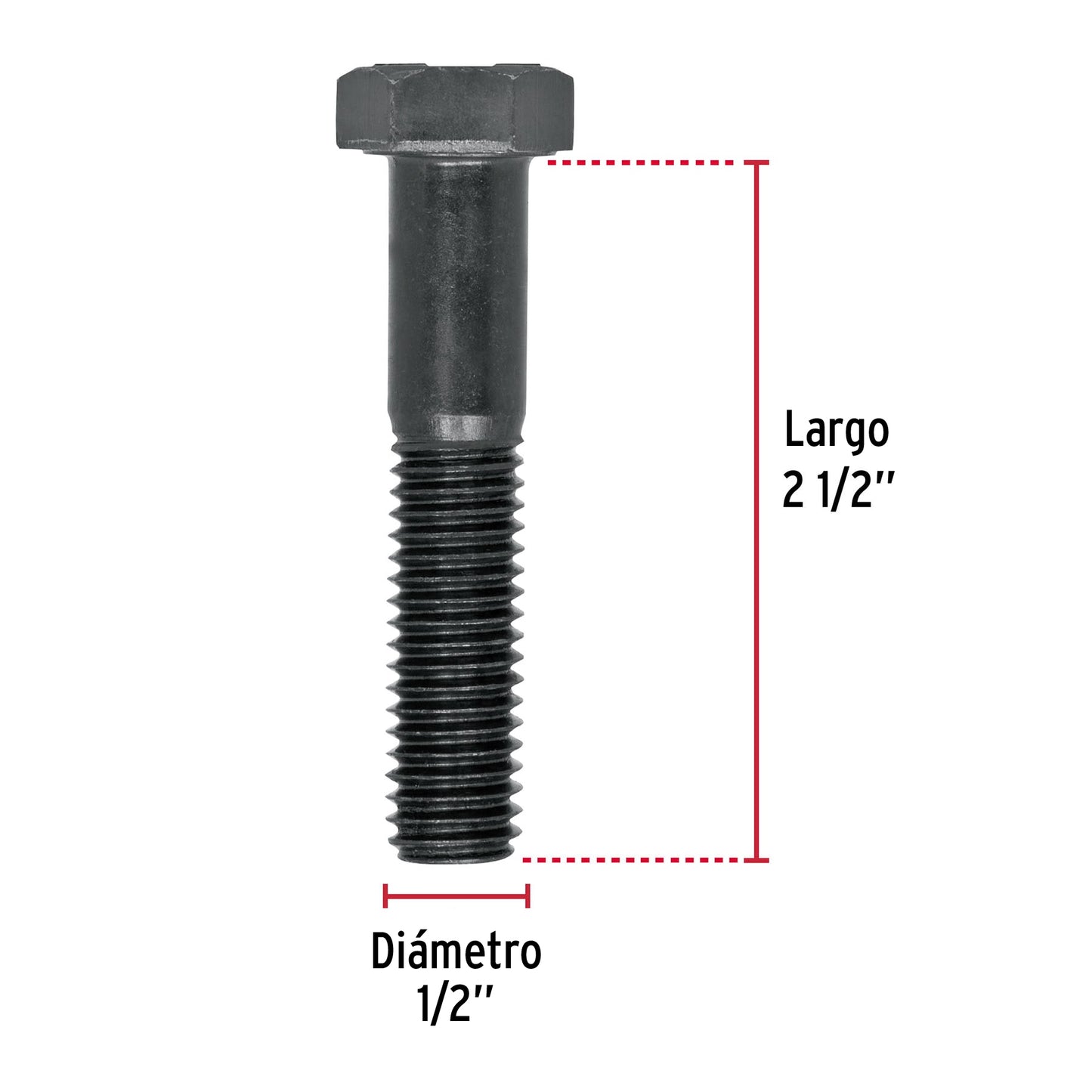 Tornillos grado 5 1/2 x 2-1/2