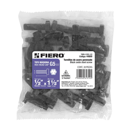 Tornillos grado 5 1/2 x 1-1/2