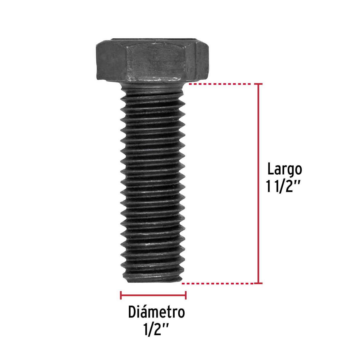 Tornillos grado 5 1/2 x 1-1/2
