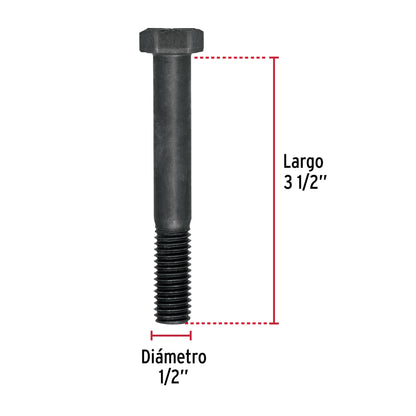 Tornillos grado 5 1/2 x 3-1/2