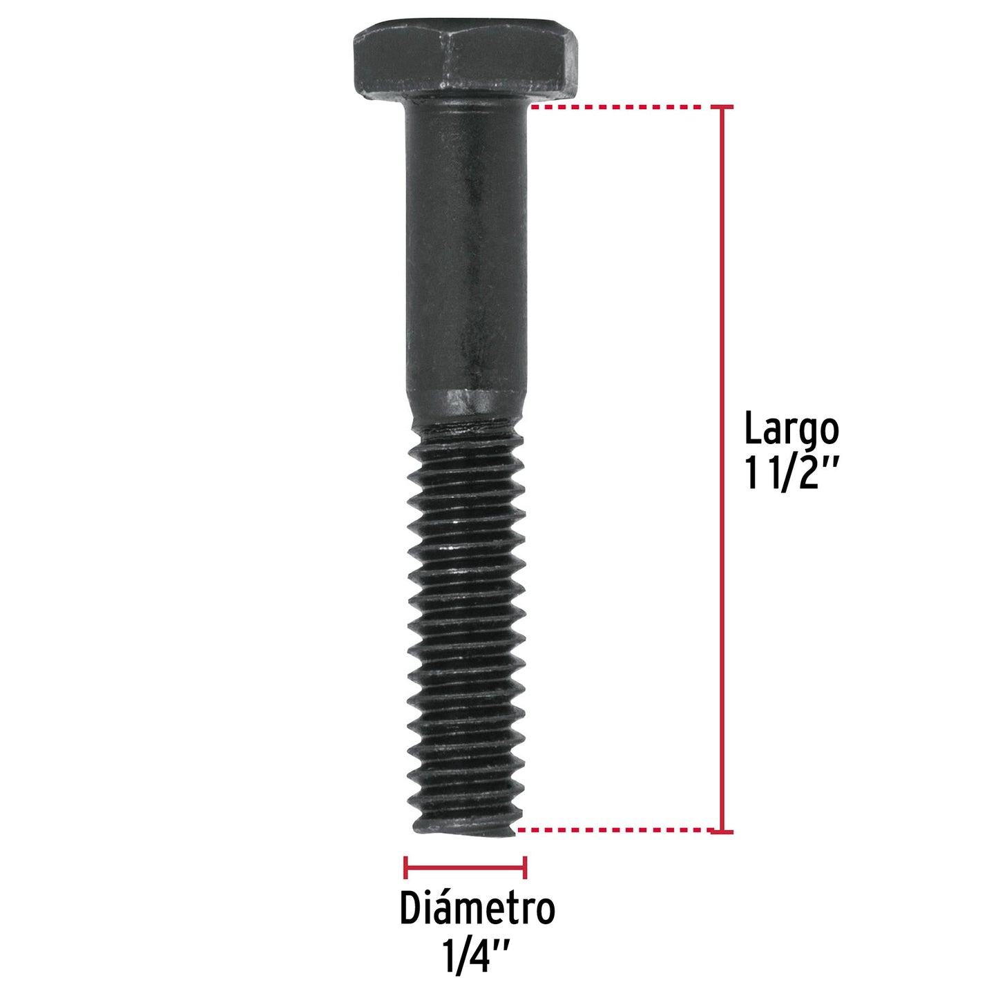 Tornillos grado 5 1/4 x 1-1/2