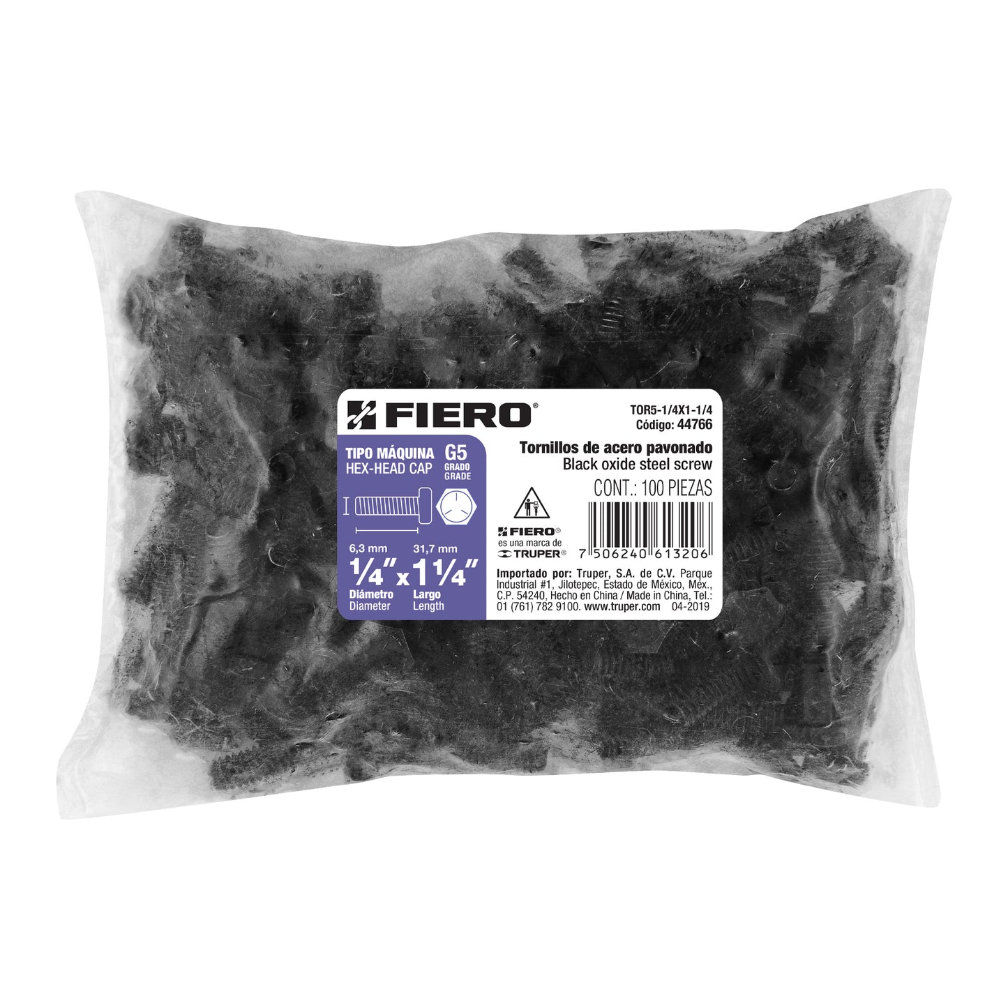 Tornillos grado 5 1/4 x 1-1/4