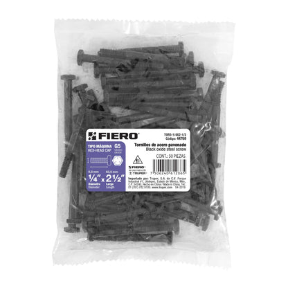Tornillos grado 5 1/4 x 2-1/2