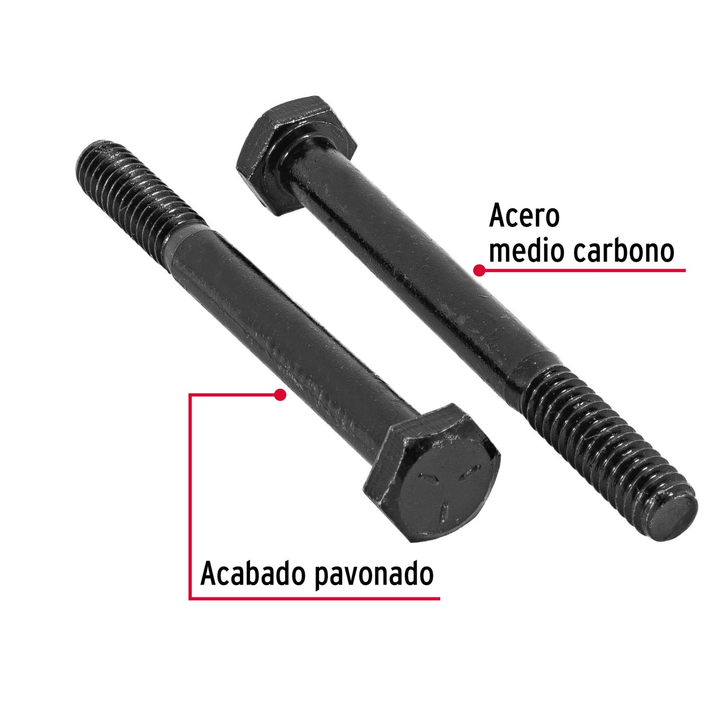 Tornillos grado 5 1/4 x 2-1/2
