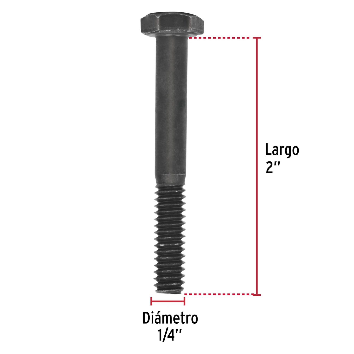 Tornillos grado 5 1/4 x 2