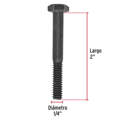 Tornillos grado 5 1/4 x 2