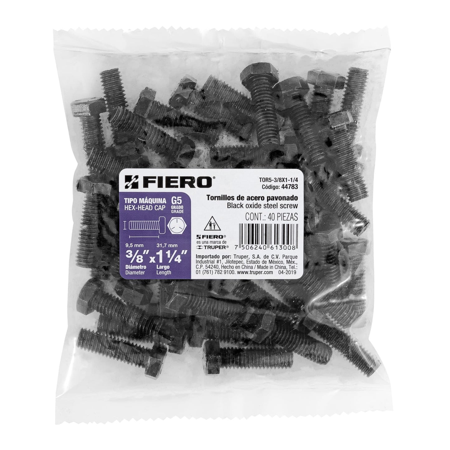 Tornillos grado 5 3/8 x 1-1/4